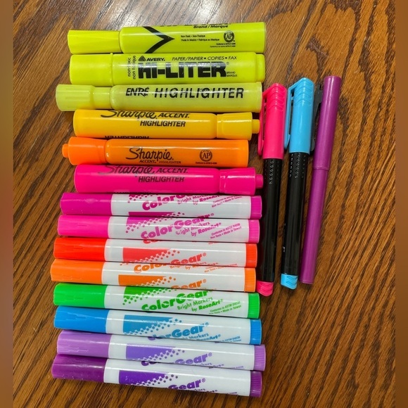 Color Gear Highlighter Set Plus Other Highlights Multicolor - Picture 1 of 3